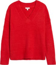 BP. Fuzzy V-Neck Sweater