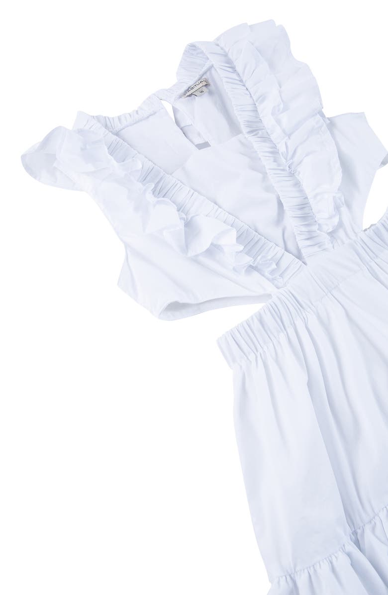Habitual Kids' High-Low Cutout Ruffle Dress, Alternate, color, 