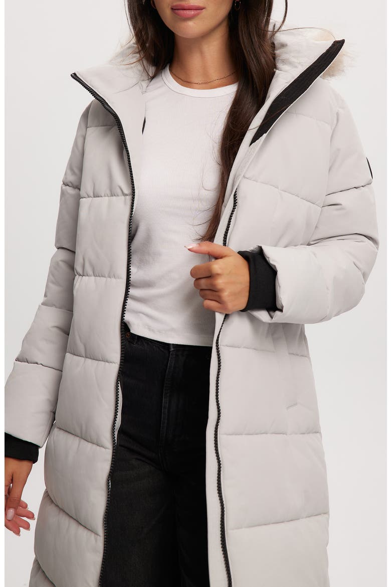 Winter Long Parka with Faux Fur Trim, Alternate, color, SNOW