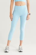 Zella Studio Luxe High Waist Pocket Crop Leggings