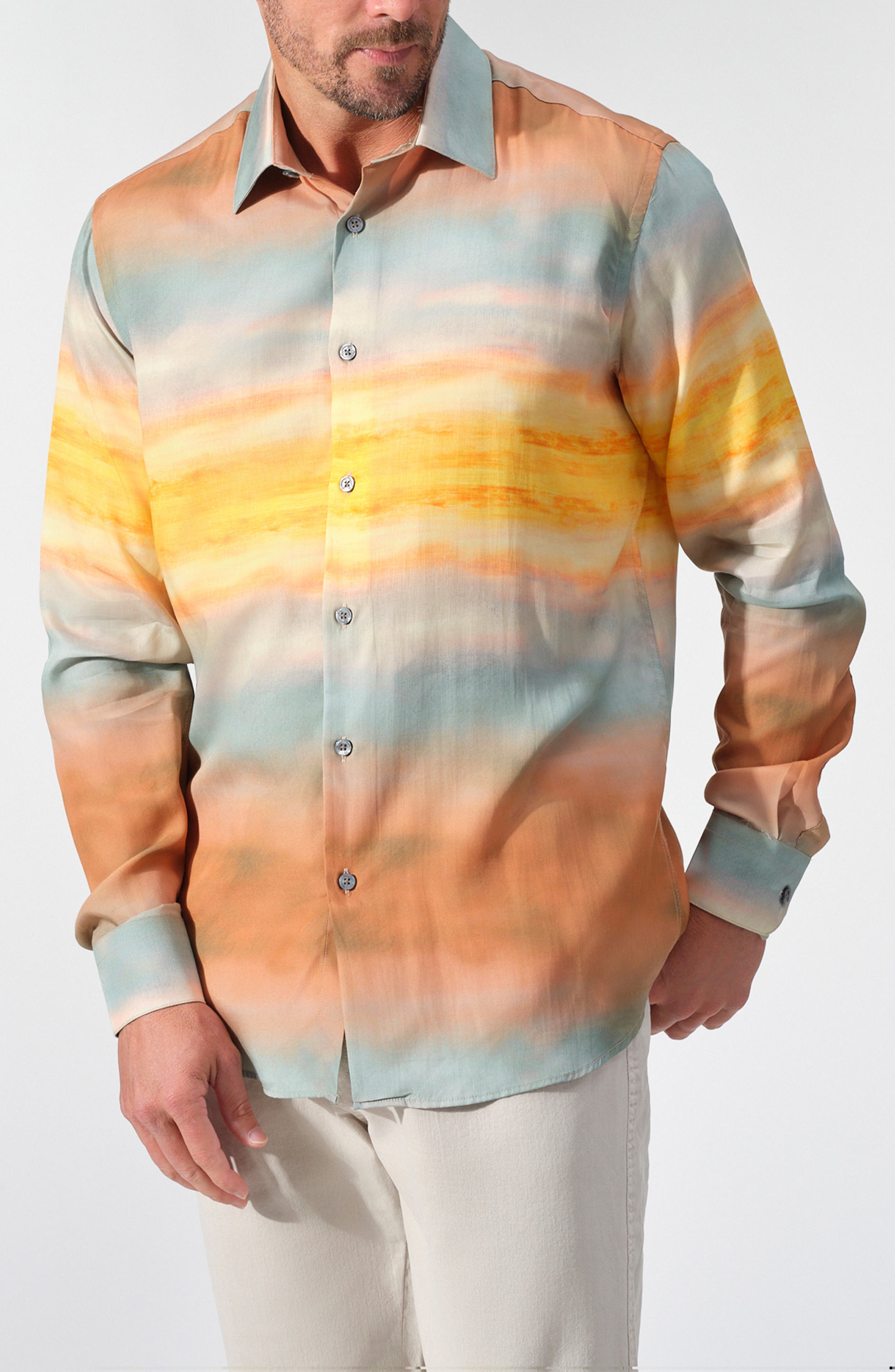 Horizon Fade Print Lyocell Shirt