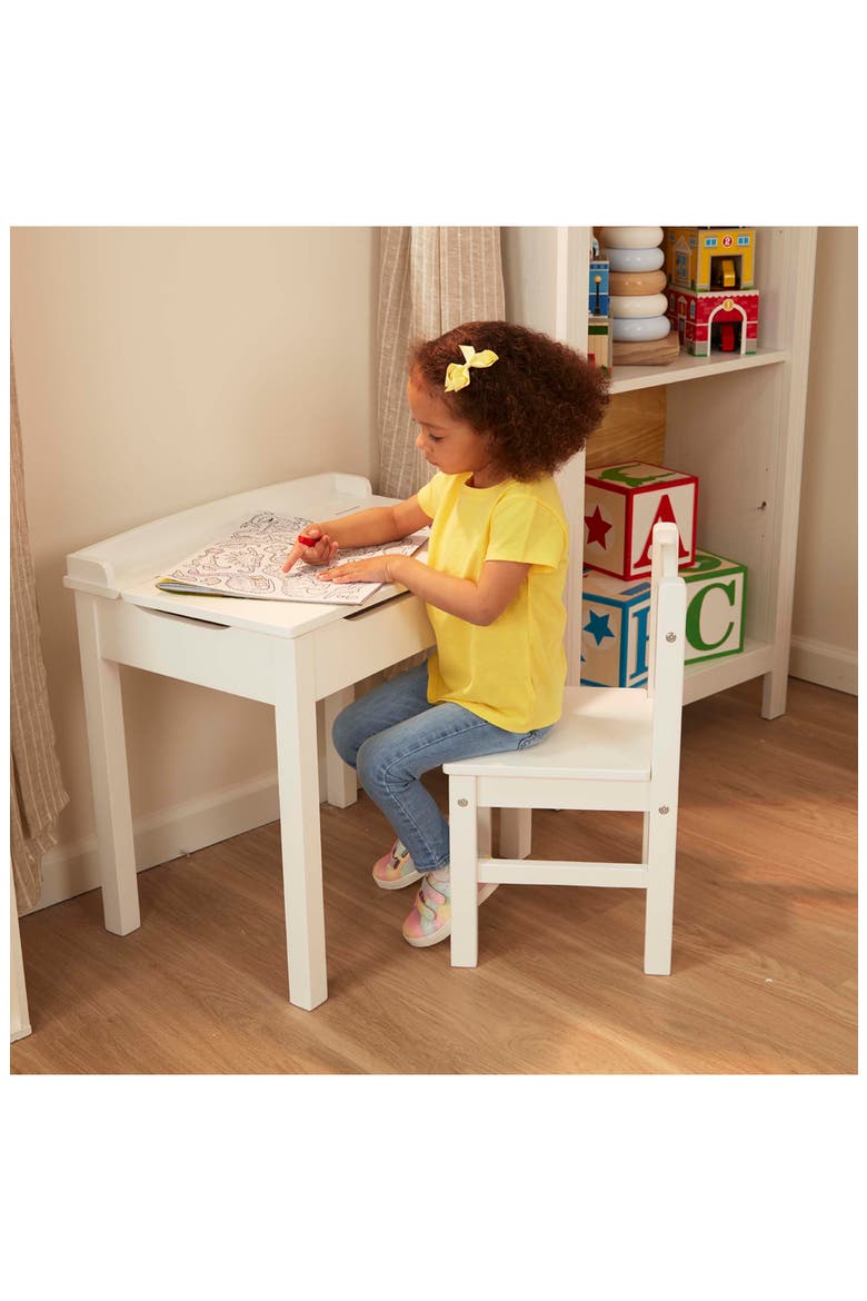 Wooden Lift Top Desk & Chair Set, Alternate, color, 000