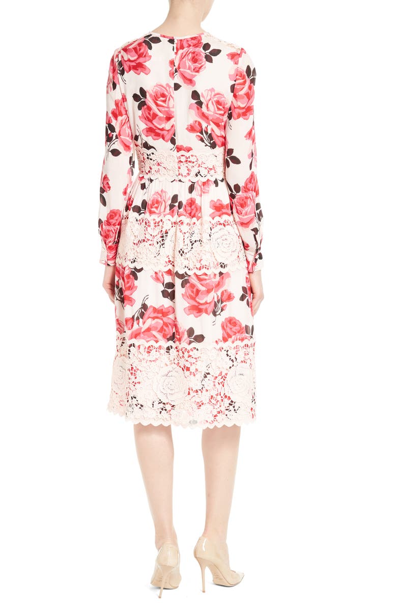 kate spade lace midi dress Kate Spade New York Short Sleeve Lace Midi Dress Black, $598 | Neiman Marcus