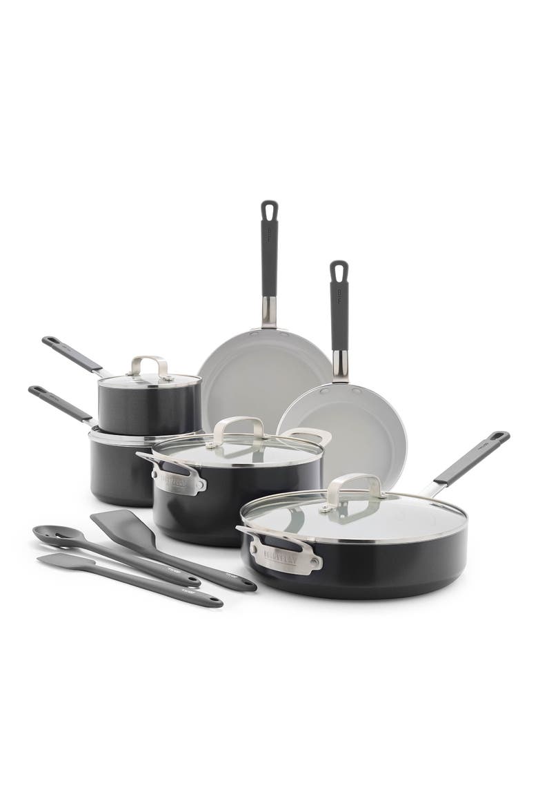 x Bobby Flay Professional Ceramic Nonstick 13-Piece Cookware Set, Main, color, GRAPHITE