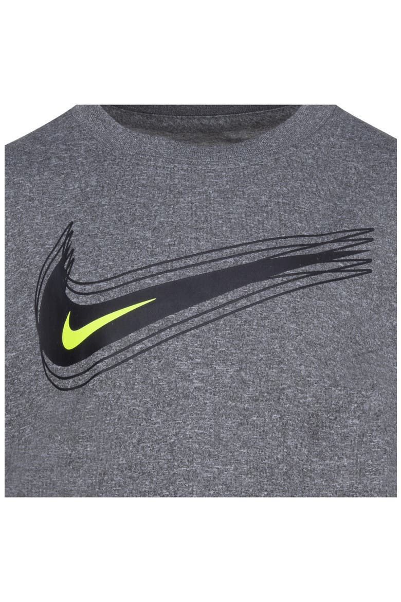 Kids' Dri-FIT T-Shirt & Shorts Set, Alternate, color, BLACK