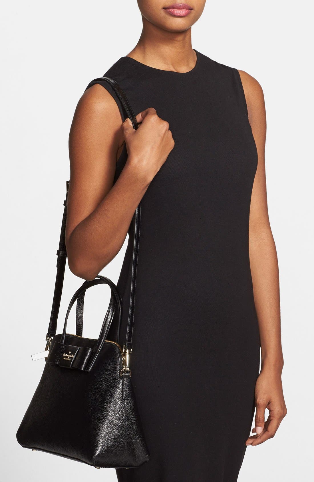 'julia street - maise' satchel, Alternate, color, BLACK