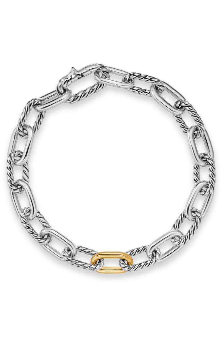 David Yurman DY Madison<sup>®</sup> Chain Bracelet in Sterling Silver with 18K Yellow Gold, 8.5mm, Alternate, color,