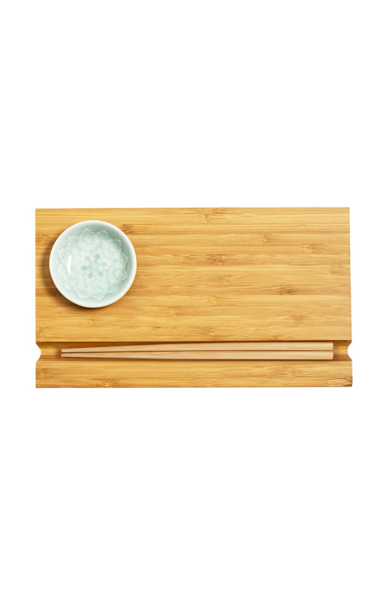 JOYCE CHEN Burnished Sushi Board Set, Alternate, color, Bamboo