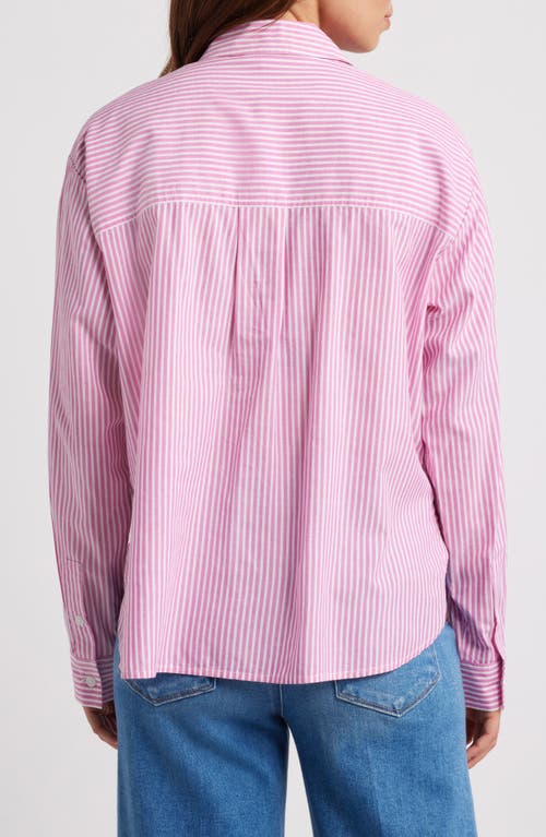 BEACHLUNCHLOUNGE BEACHLUNCHLOUNGE EVERLYNN COTTON BLEND BUTTON-UP SHIRT 