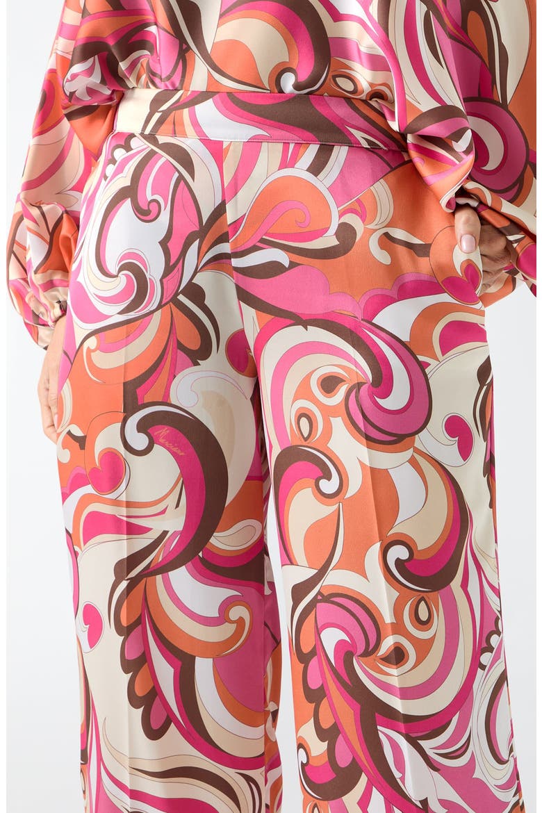 Carmen Print Straight Leg Pants, Alternate, color, BROWN