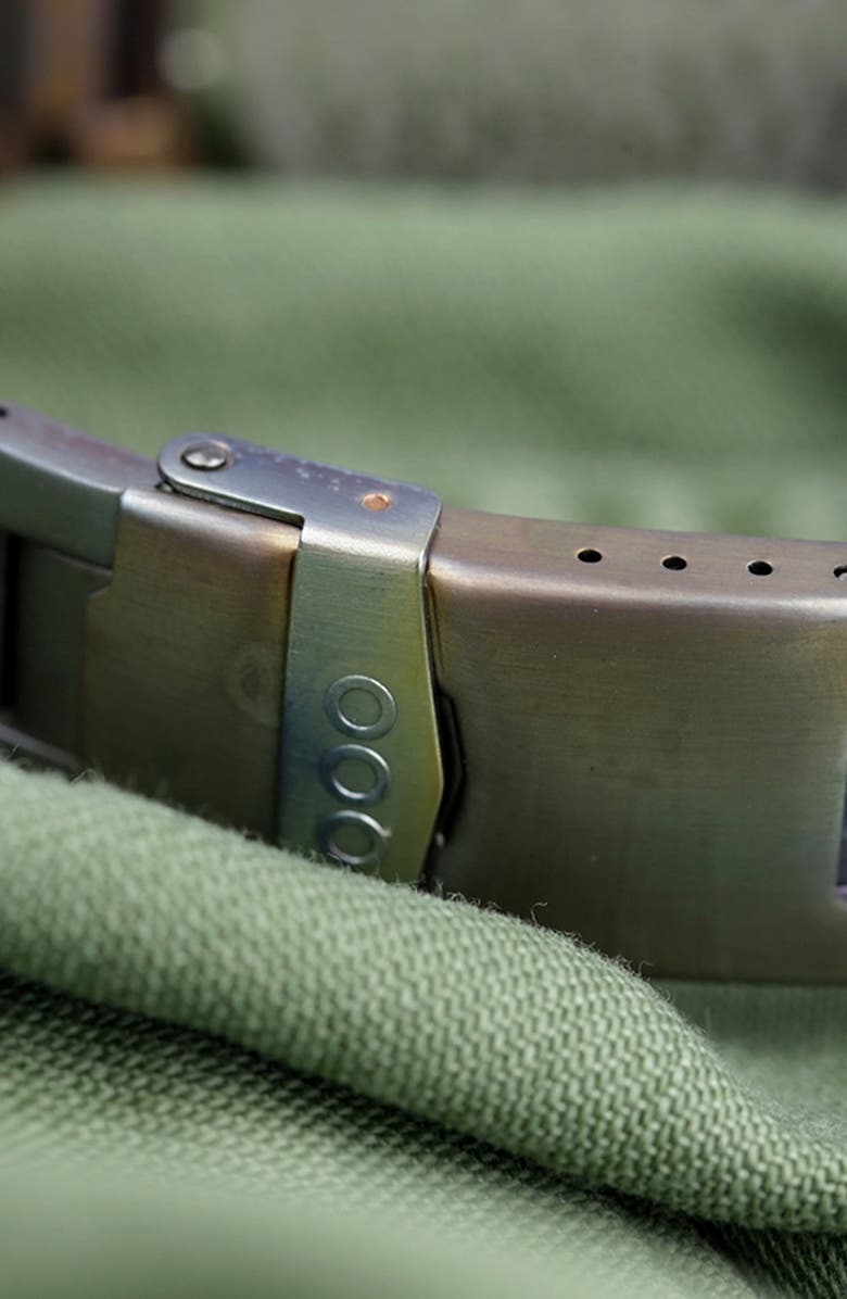 OUT OF ORDER Sporty Cronografo Chronograph Bracelet Watch, 40mm, Alternate, color, Cream