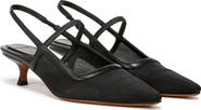 Vince Venice Slingback Pointed Toe Kitten Heel Pump