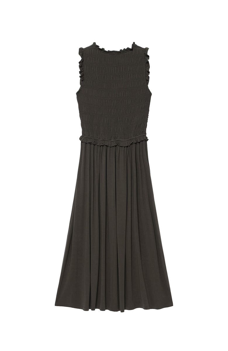 MINT VELVET Shirred Ruffle Midi Dress, Alternate, color,