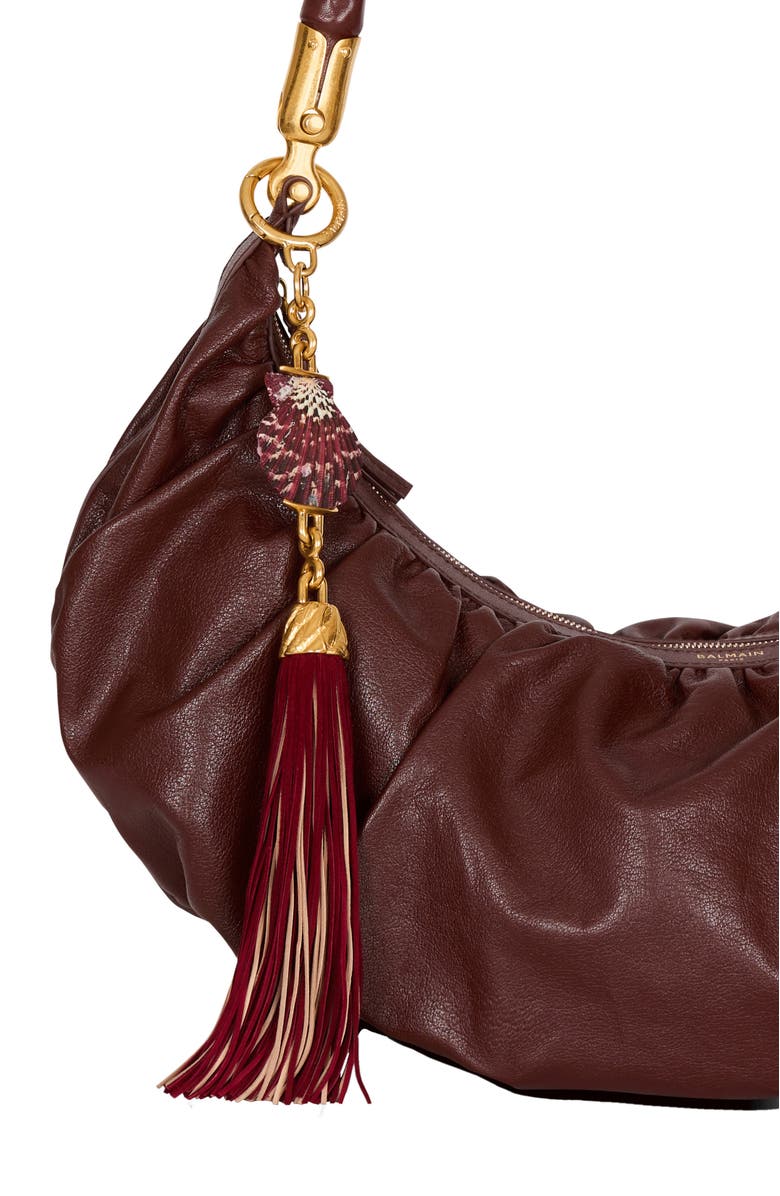 Balmain Shell tassel charm, Alternate, color, Gold