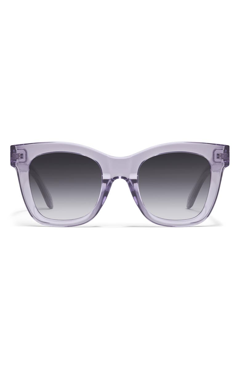 QUAY After Hours 51mm Square Sunglasses, Main, color, Sweet Pea/ Smoke