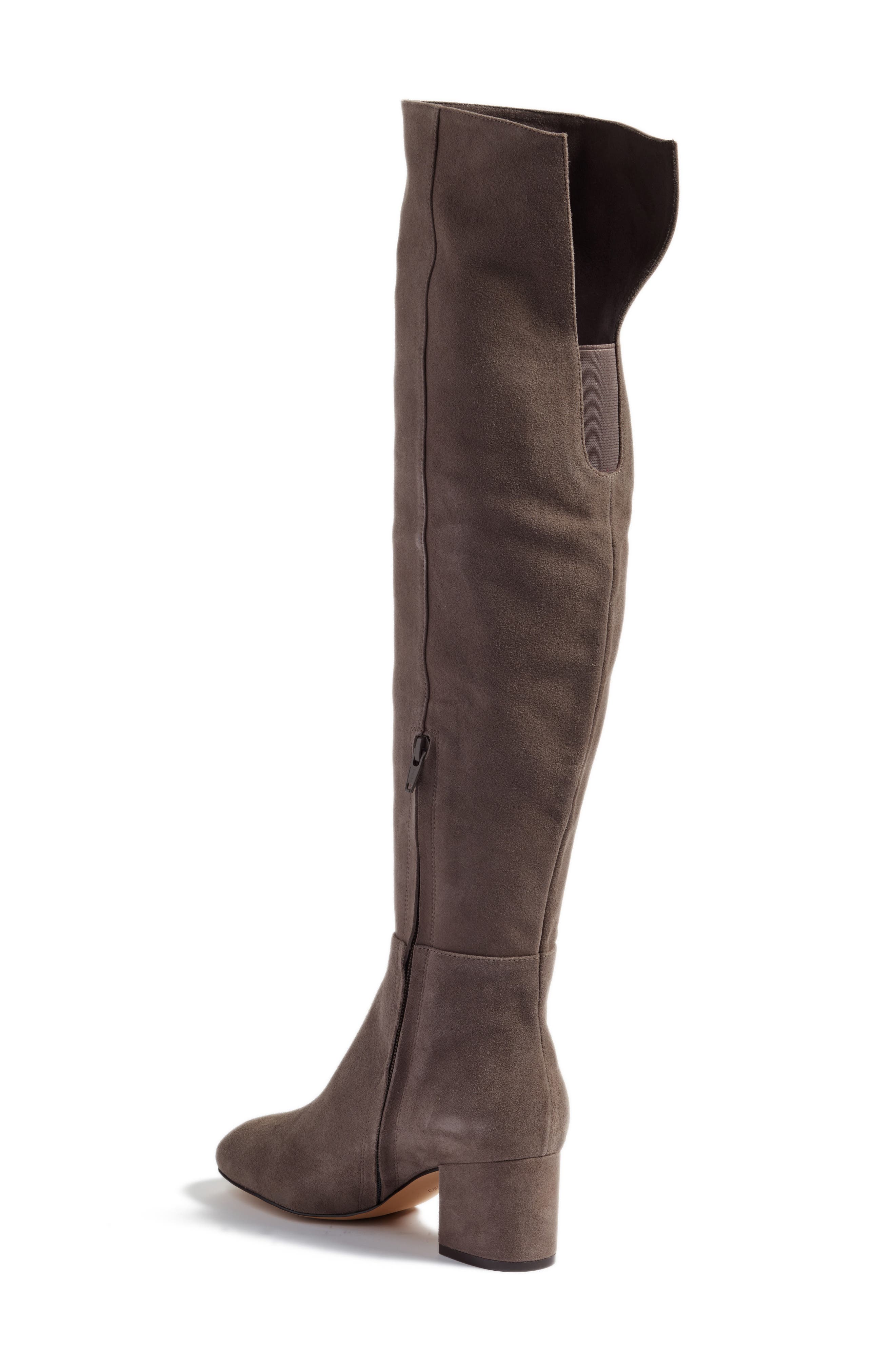 Scarlett Over the Knee Boot, Alternate, color, GREY SUEDE