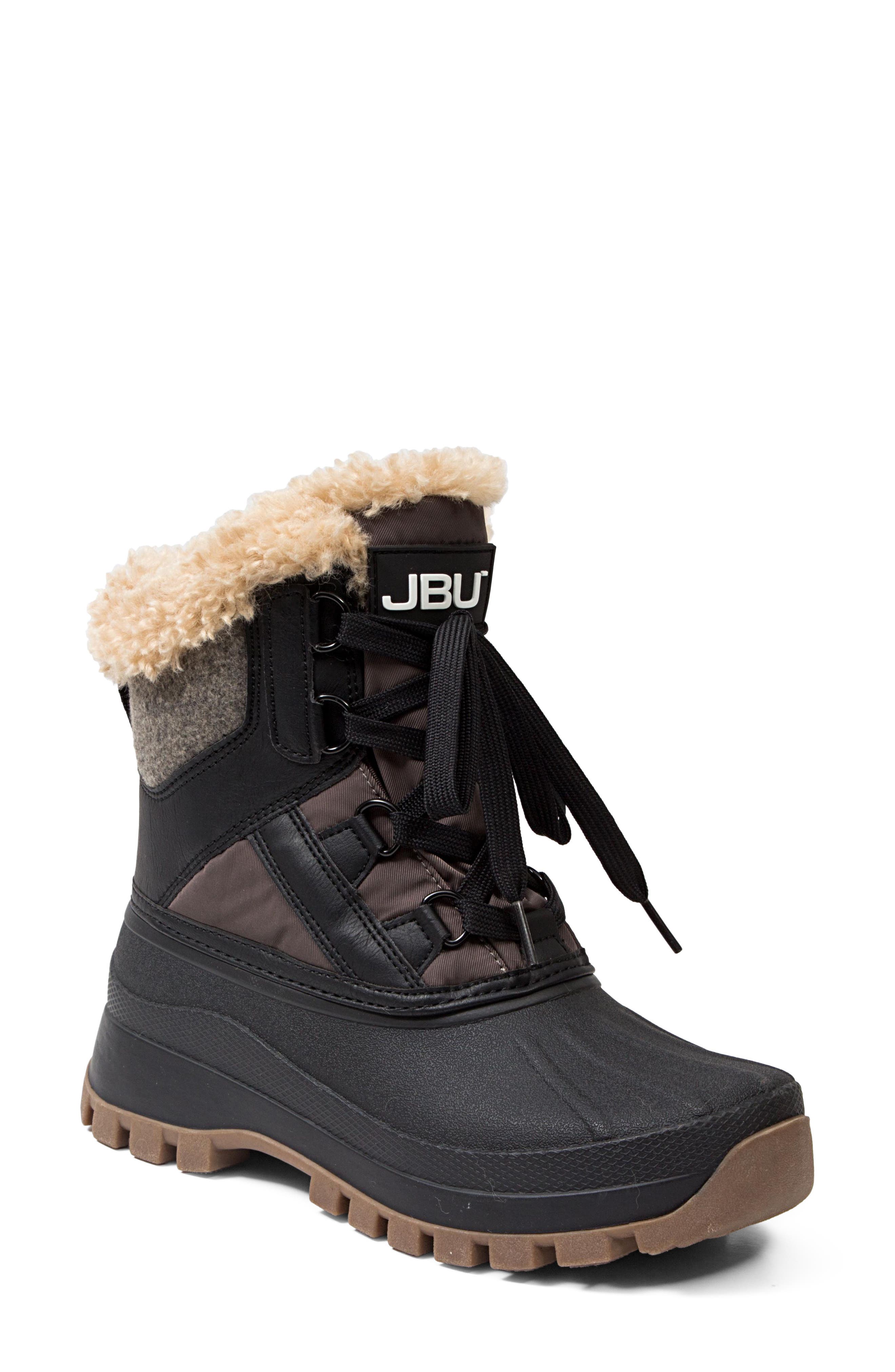 Fury Waterproof Boot with Faux Fur Trim