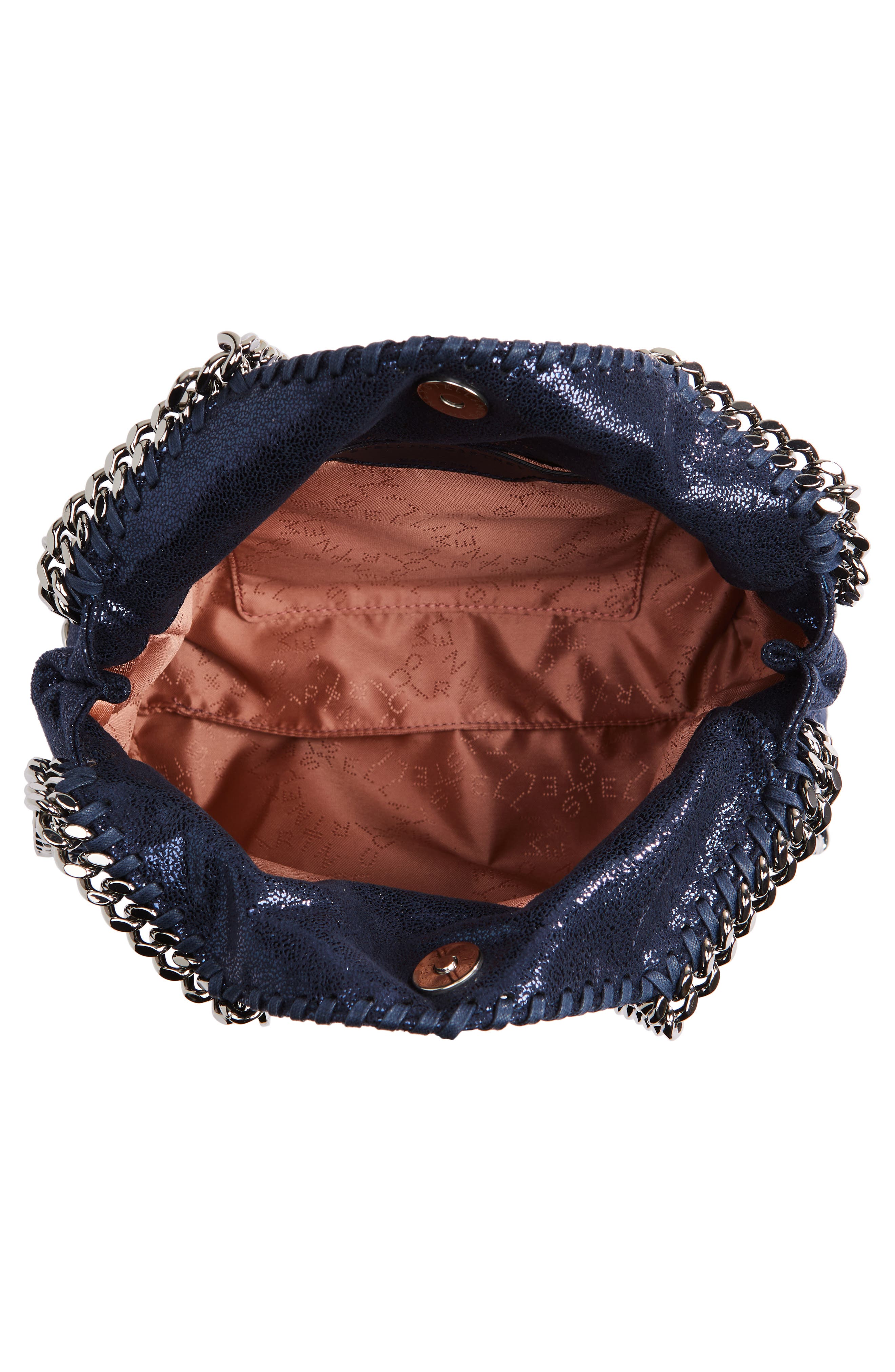 Stella McCartney Mini Falabella Faux Leather Crossbody Bag, Alternate, color, 