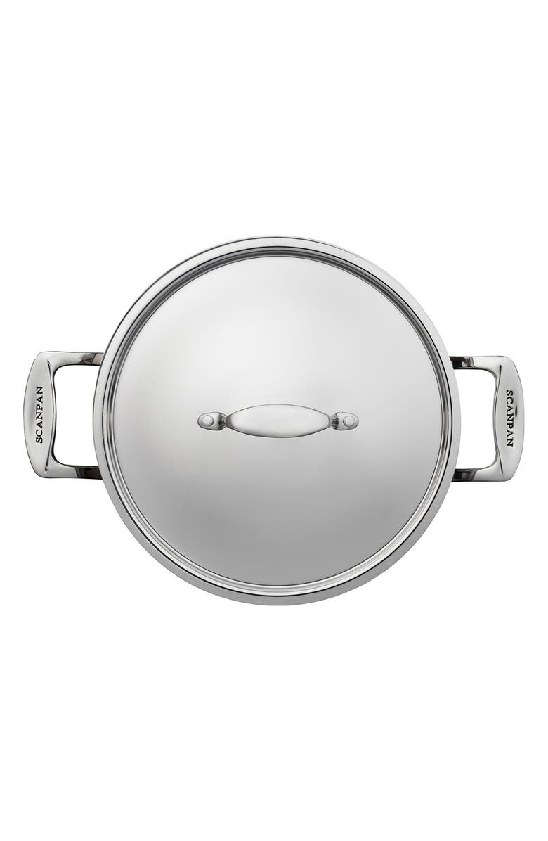 Scanpan Fusion 5 8-Quart Stock Pot & Lid, Alternate, color, Silver
