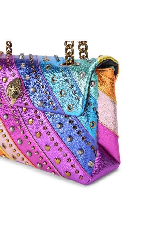 Kurt Geiger London Kensington Studded Shoulder Bag In Purple