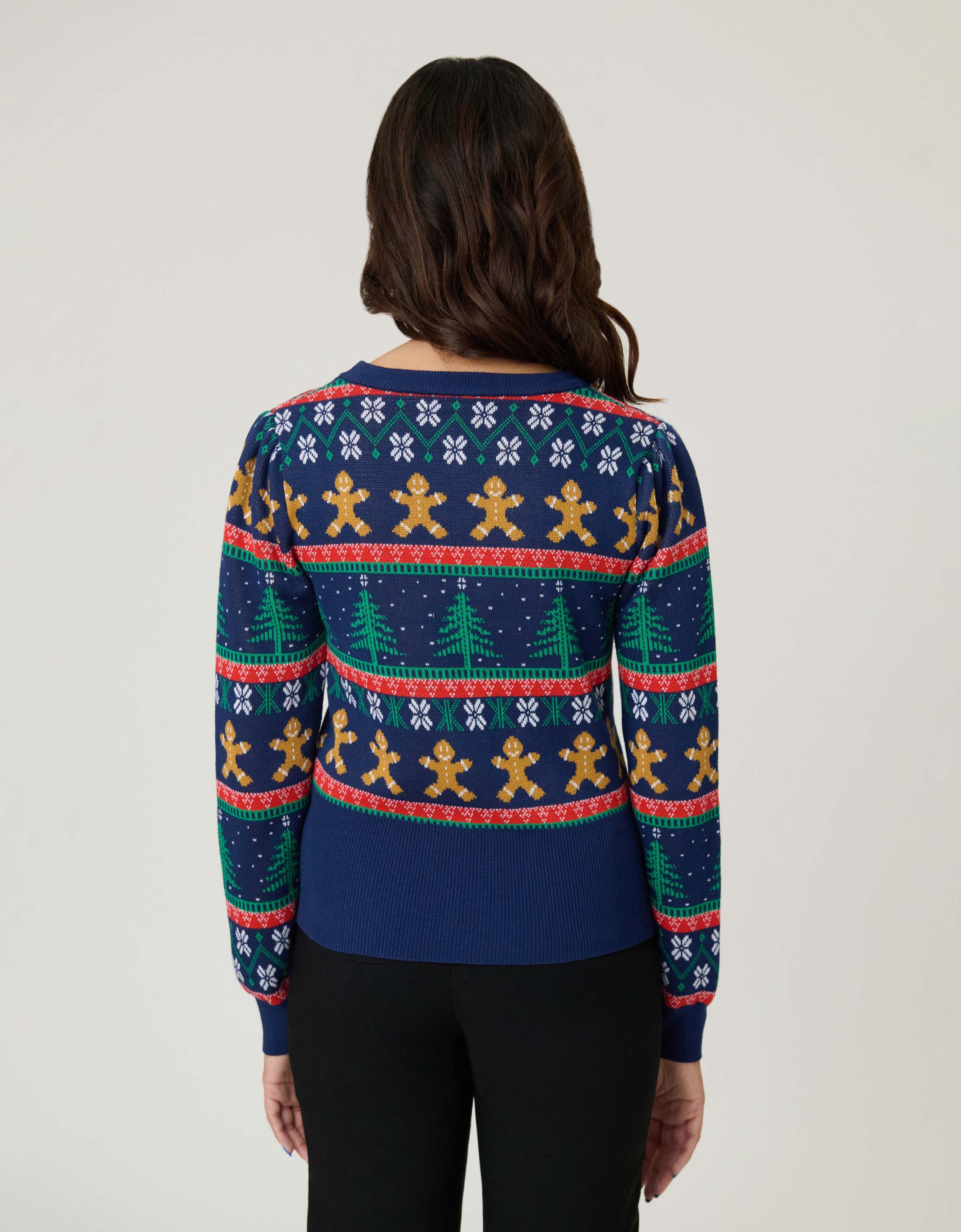 Long Sleeve Fair Isle Sweater - image 2