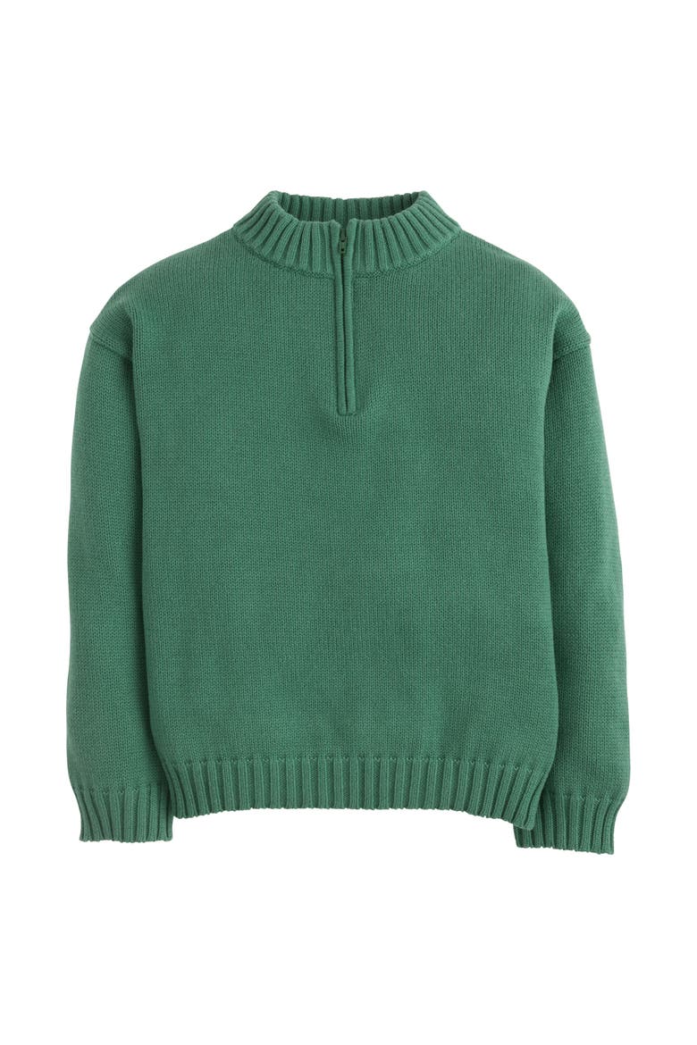 Kids' Quarter Zip Sweater, Main, color, Hunter Green