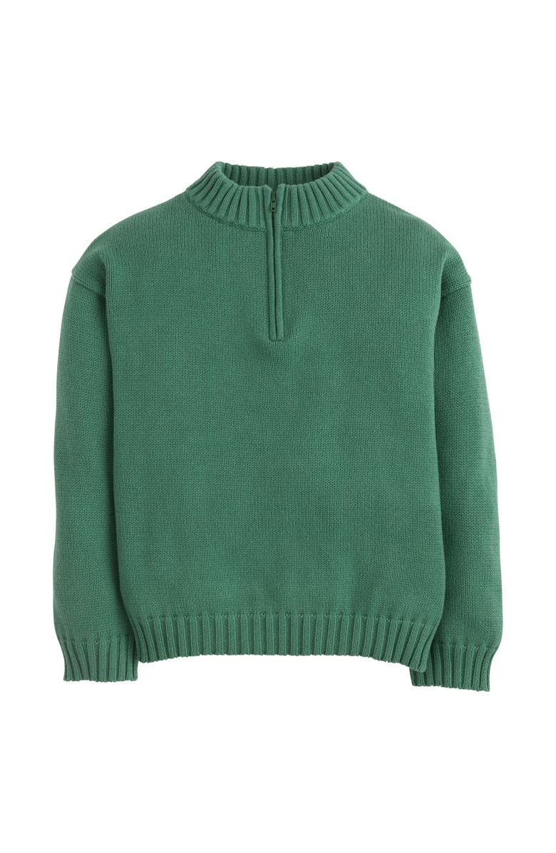 Little English Kids' Quarter Zip Sweater, Main, color, Hunter Green