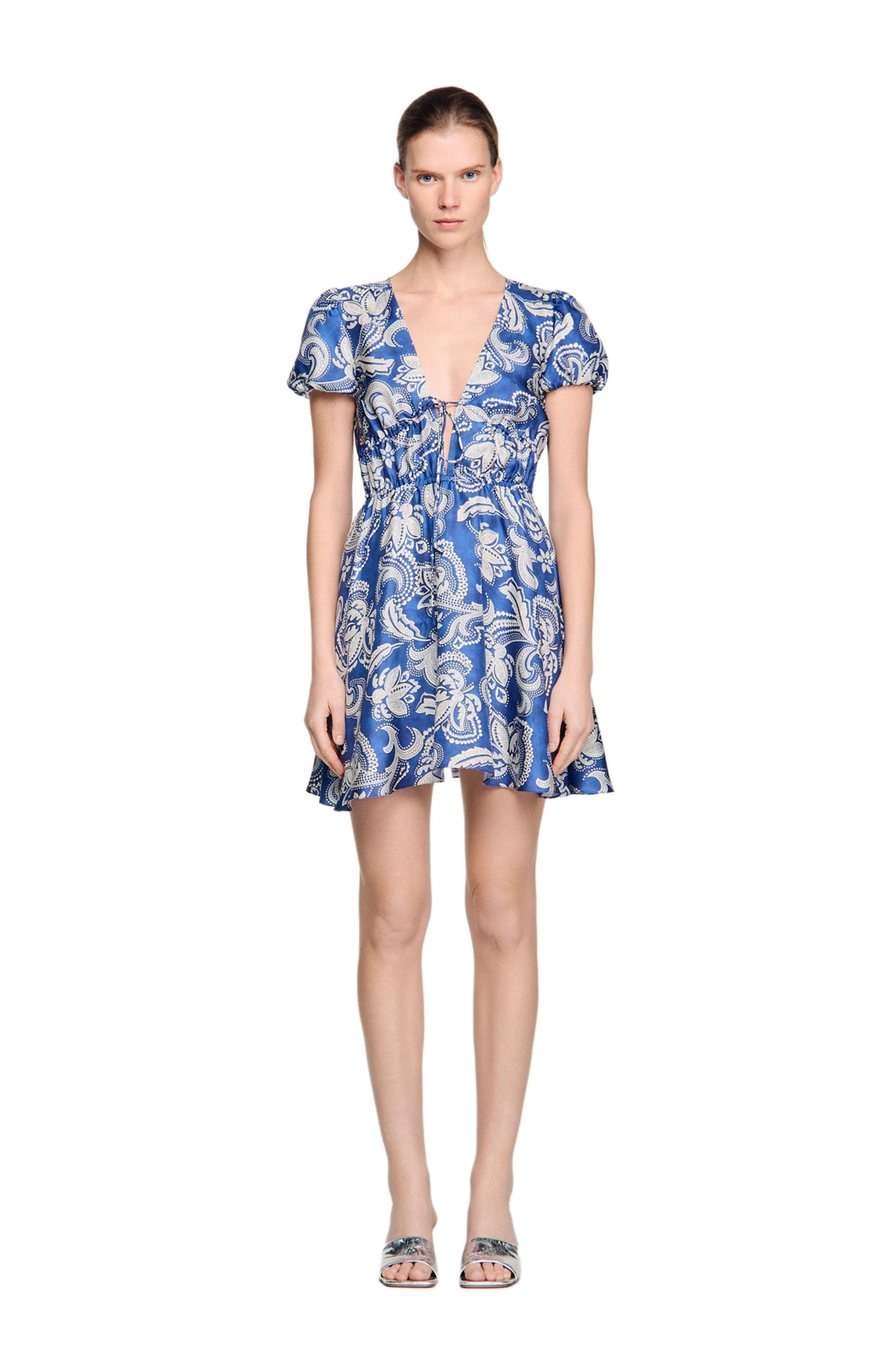 Floral print short dress - image 2