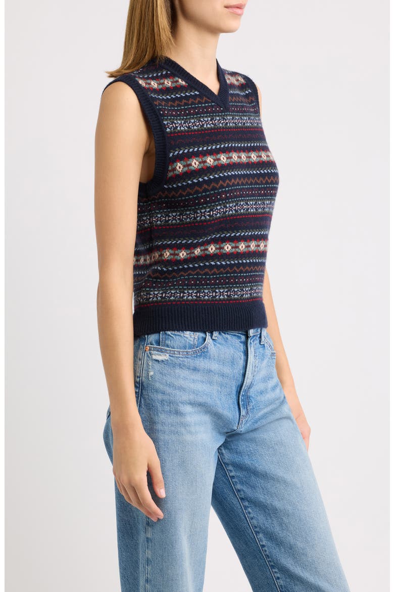 Vincent Fair Isle Sweater Vest, Alternate, color, NAVY DASHWOOD FAIR ISLE