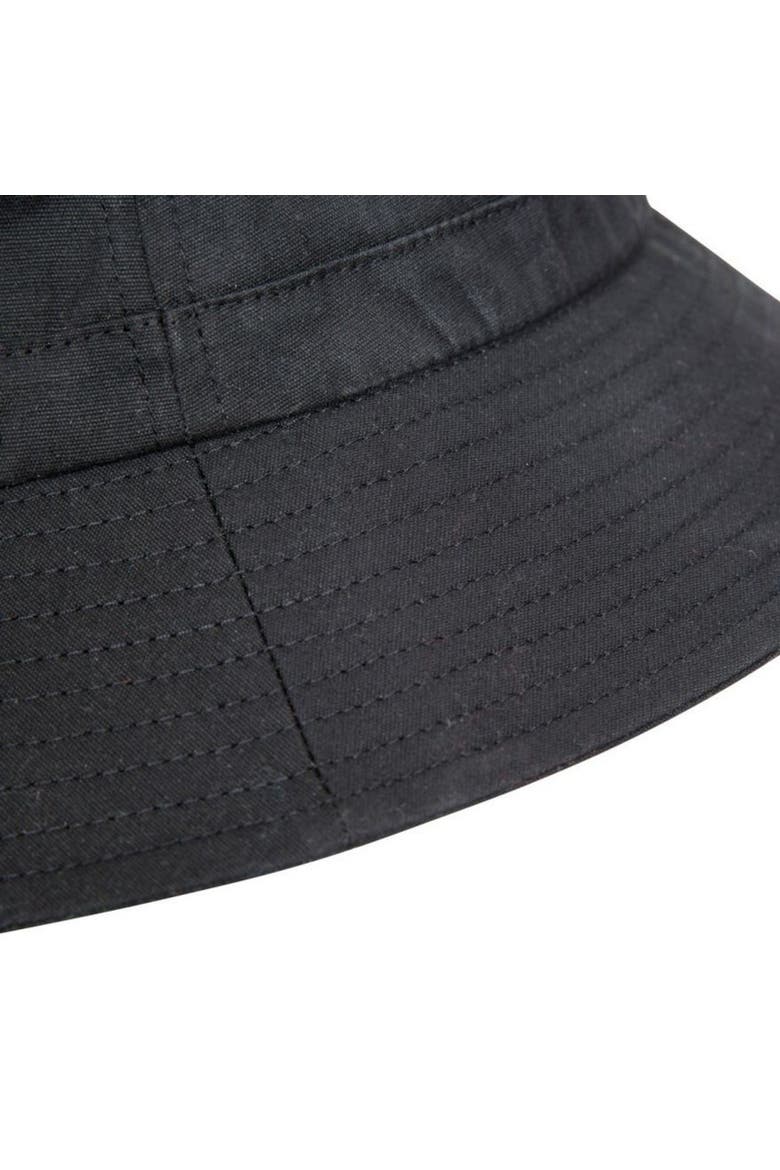 Gender Inclusive Waxy Bucket Hat, Alternate, color, Black