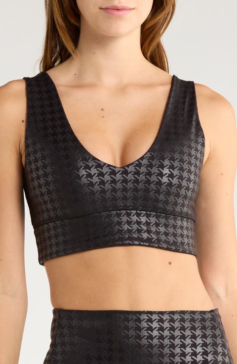 Rib Insert Activewear Bra