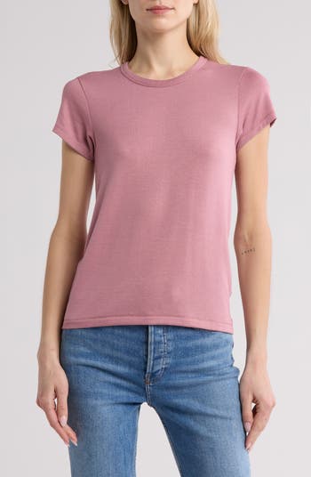 RAG & BONE 売れ筋商品|||ラグアンドボーン Tシャツ トップス レディース T-shirts Purple rag & bone Lea Crewneck T-Shirt | Nordstromrack