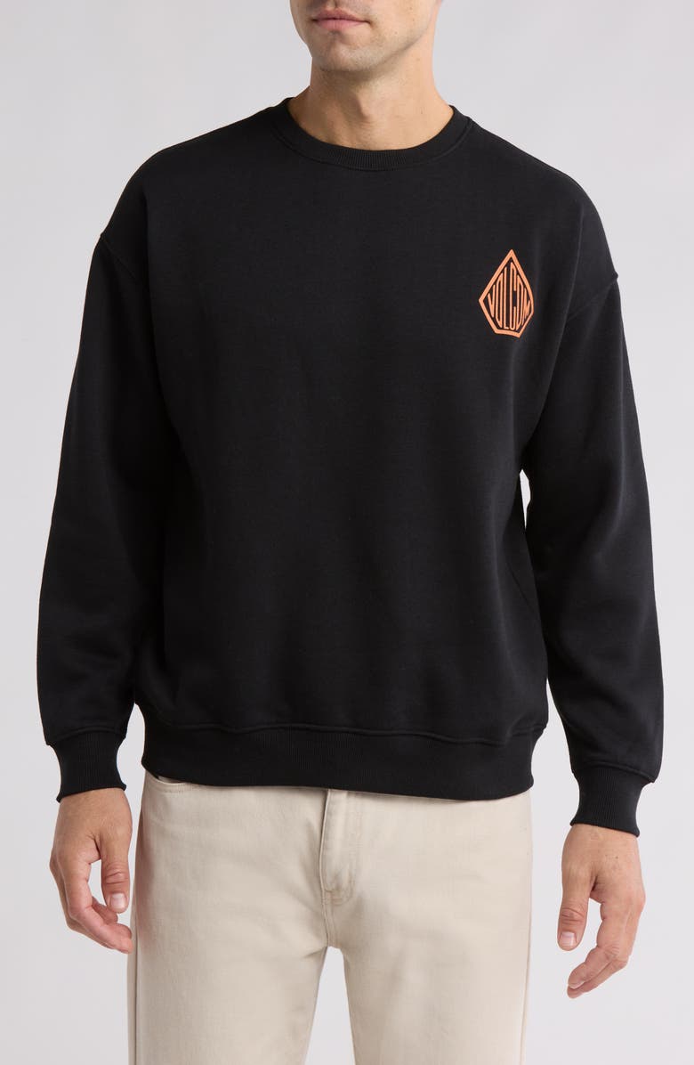 Volcom Round About Crew Sweater, Main, color, 