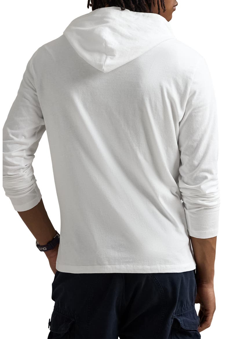 Jersey Long Sleeve Hooded T-Shirt, Alternate, color, WHITE
