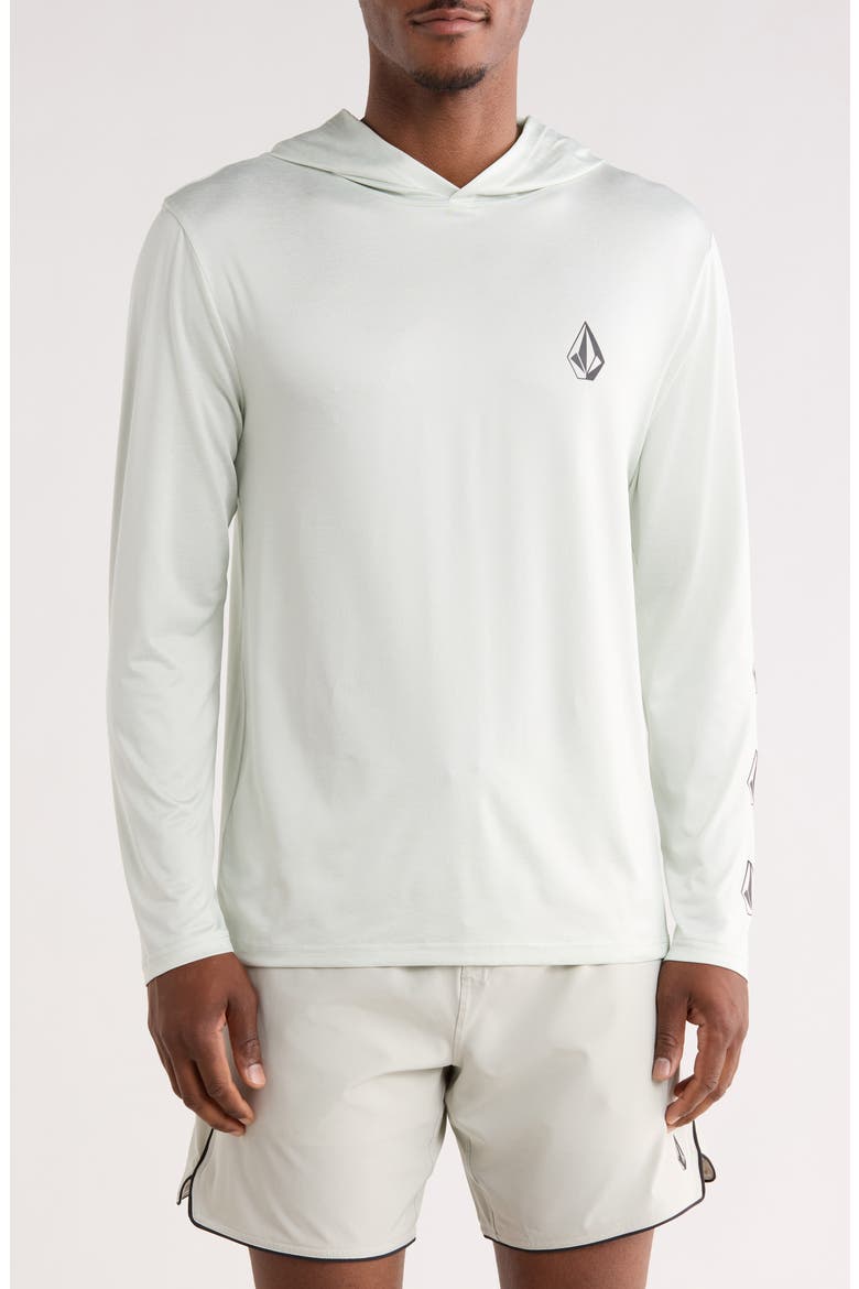 Deathly Stones Hooded Sun Shirt, Main, color, CLOUD BLUE