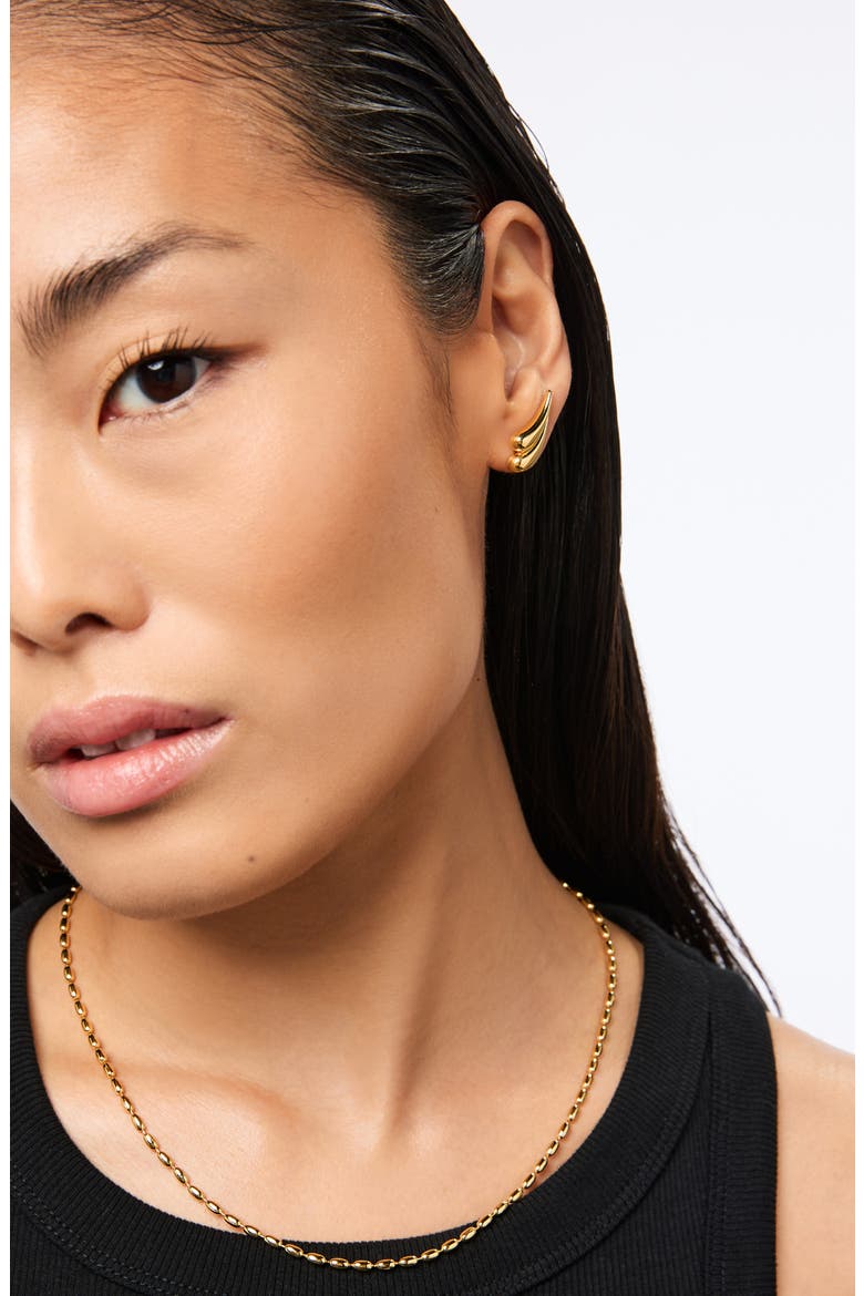 Kia Teardrop Stud Earrings, Alternate, color, GOLD
