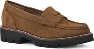 White Mountain Footwear Gunner Lug Sole Platform Loafer - Wide Width