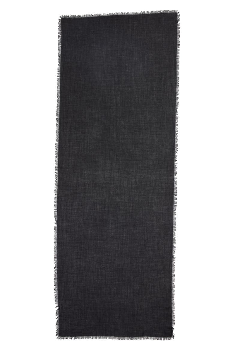 Cashmere & Silk Wrap, Alternate, color, BLACK