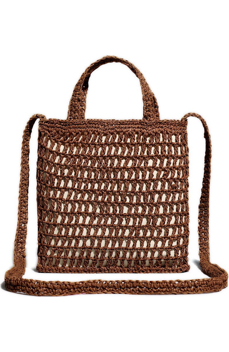 Madewell The Small Transport Straw Crossbody, Main, color,