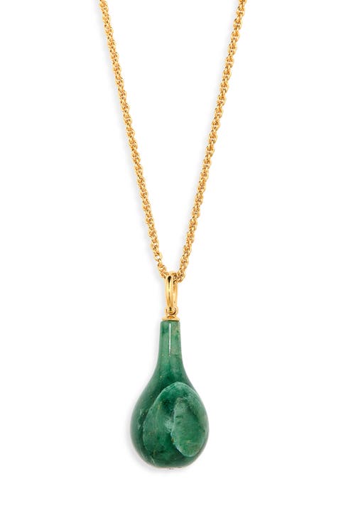 Medium Jade Drop Necklace