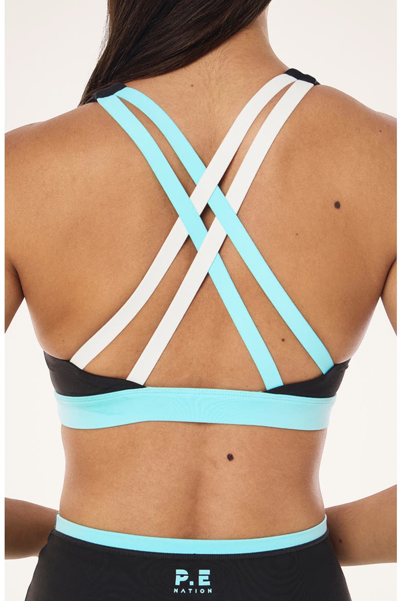 Lumify Strappy Sports Bra, Alternate, color, SMOKESTONE
