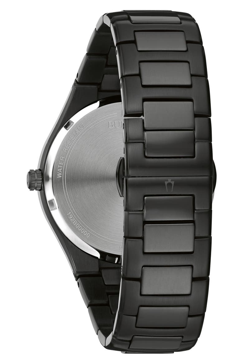 Classic Sport Collection Stainless Steel Bracelet Watch, 42mm, Alternate, color, BLACK