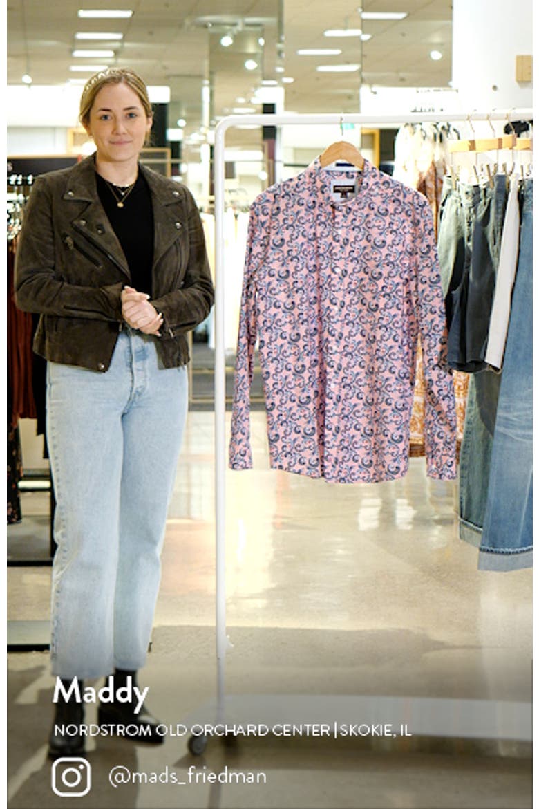 Paisley Print Cotton Button-Up Shirt video