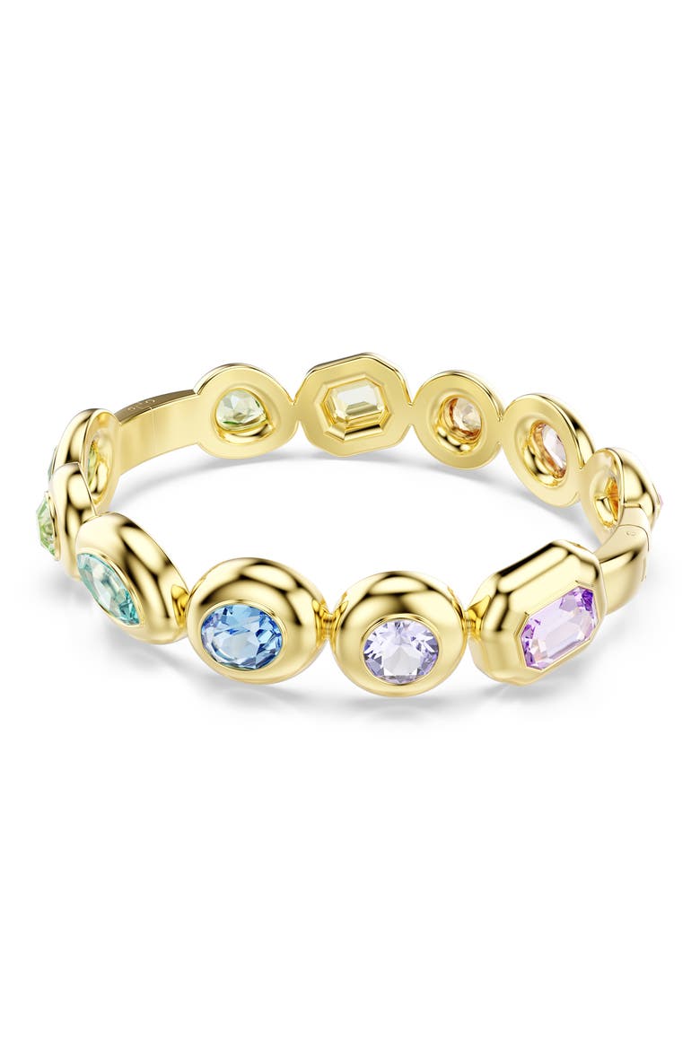 Gema Crystal Bangle Bracelet, Alternate, color, GOLD/ MULTI