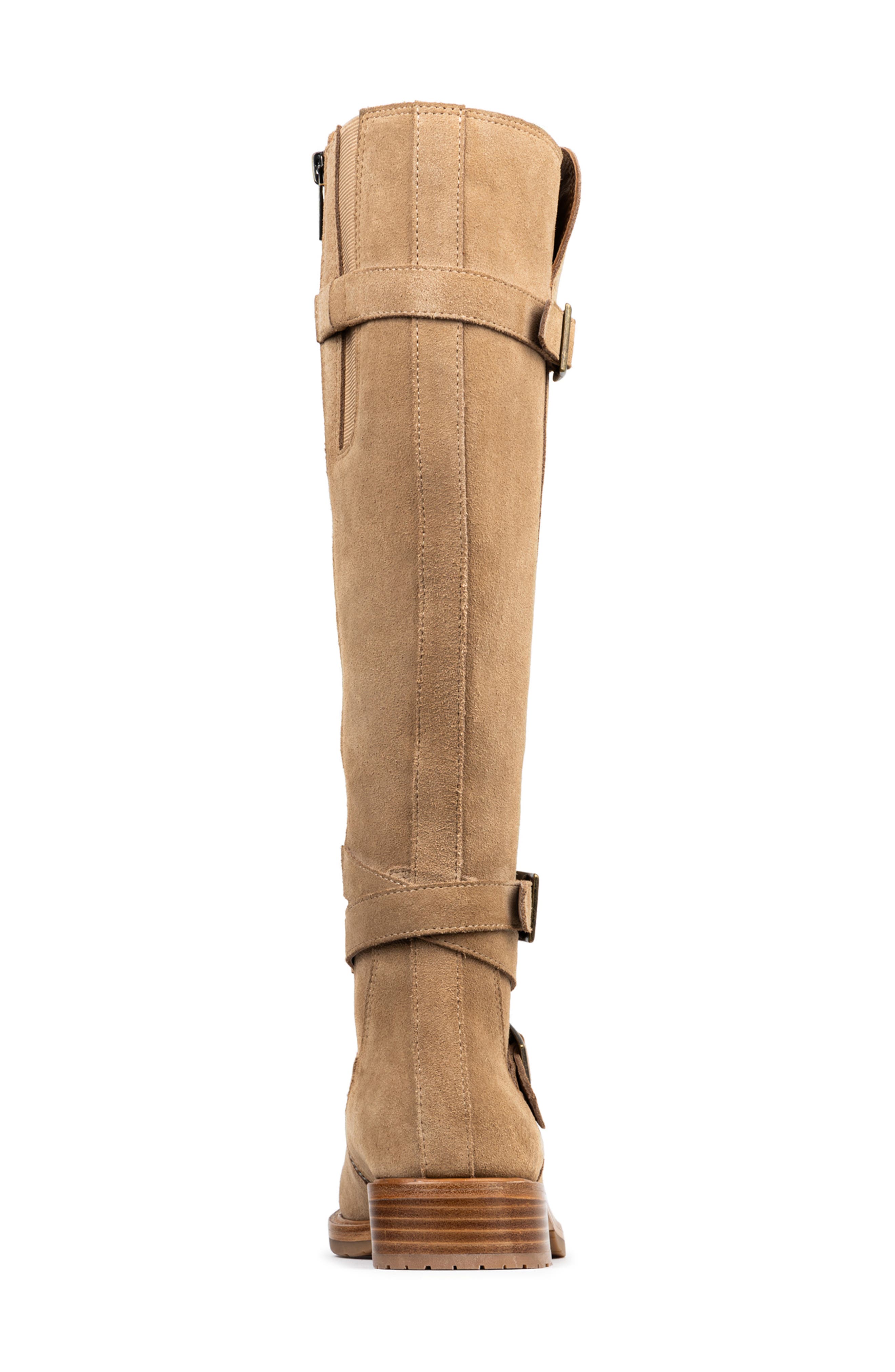Donald Pliner Carlota Knee High Moto Boot, Alternate, color, Tobacco