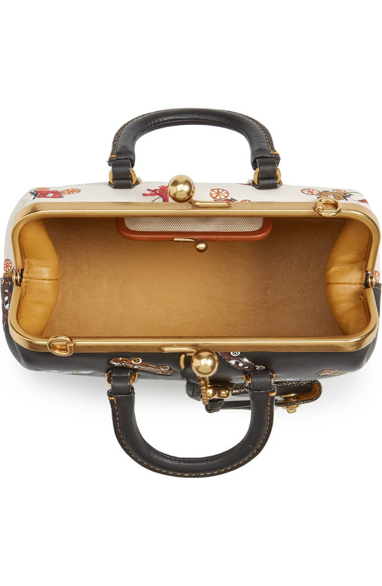 COACH 1941 Rexy Leather Kisslock Satchel, Alternate, color,