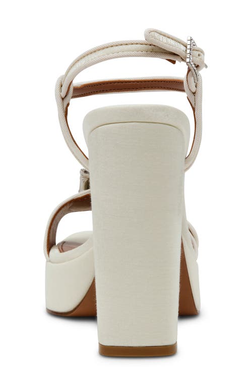 Steve Madden Liandra Ankle Strap Platform Sandal In Neutral