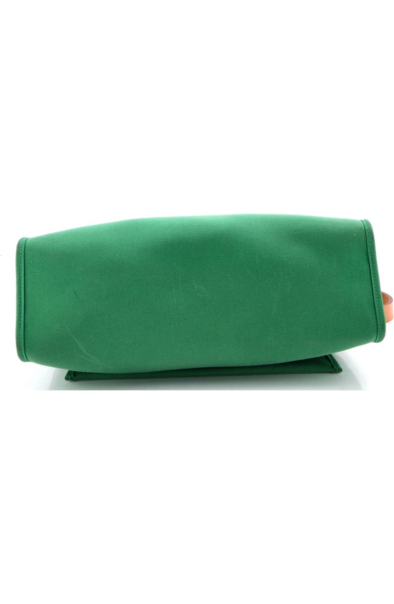 Pre-Owned Hermes Herbag Zip Leather and Toile 31, Alternate, color, Cactus