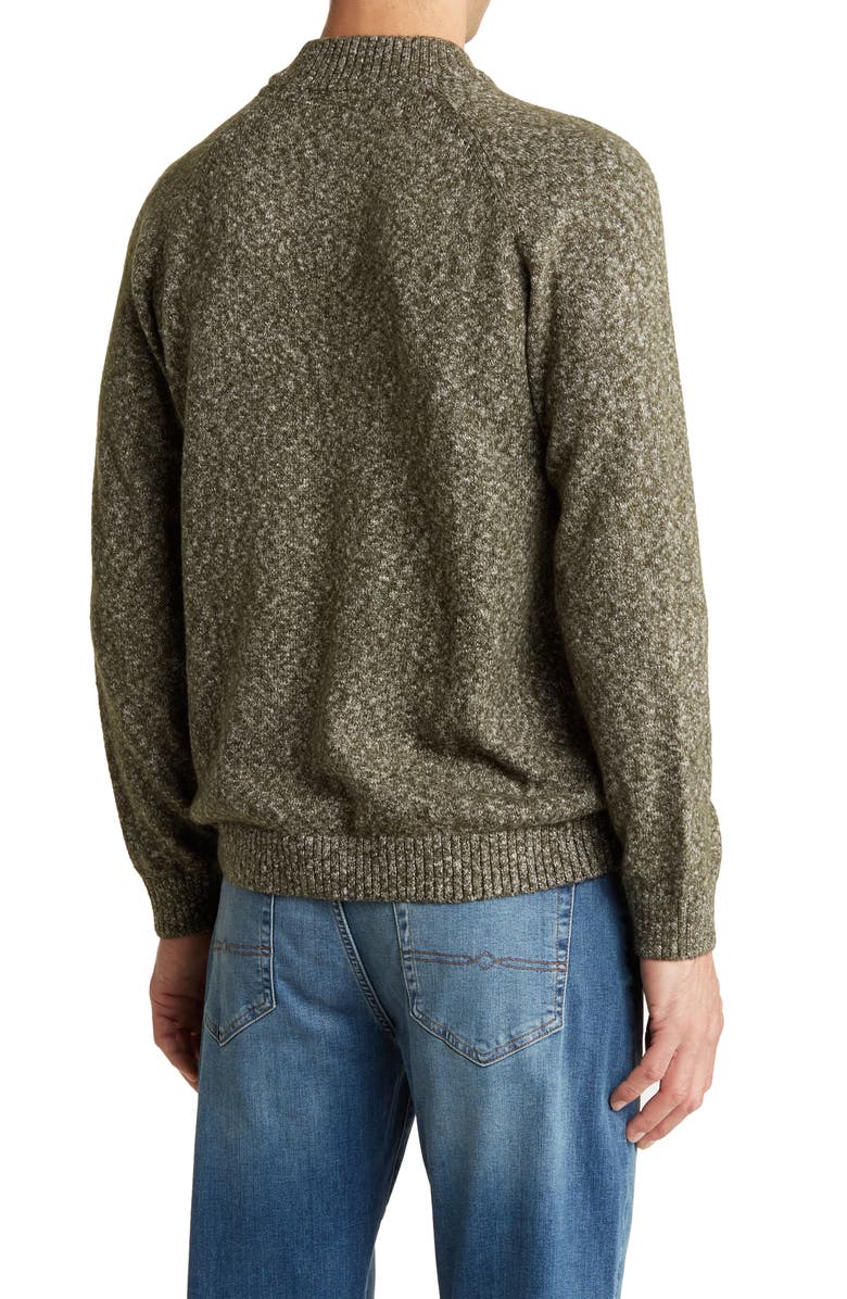WESTZEROONE Draken Marled Sweater, Alternate, color, Dark Olive