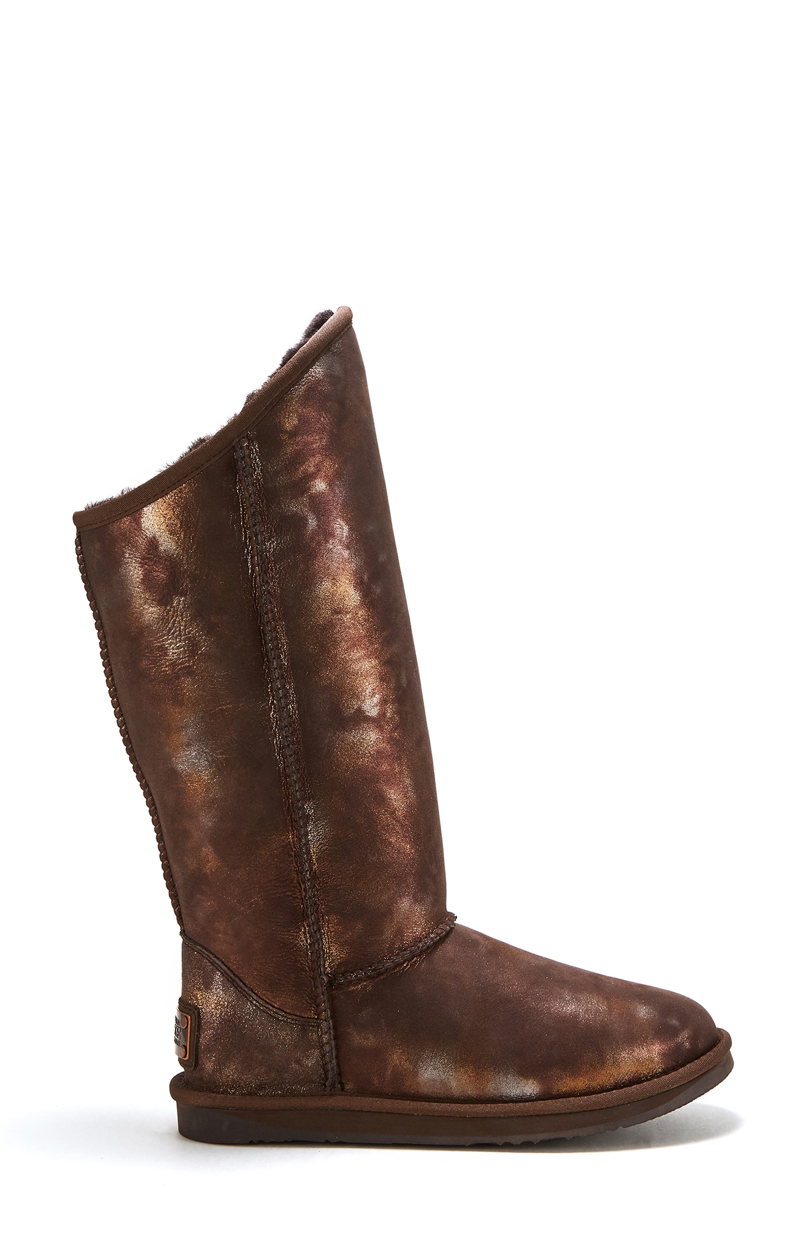 Australia Luxe Collective Cosy Genuine Shearling Tall Boot, Alternate, color, Bronze